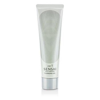 Sensai Silky Purifying Cleansing Gel (New Packaging) 4.3oz Ella Bache - Skin Revealing Exfoliating Paste (Salon Size) -200ml/7.68oz