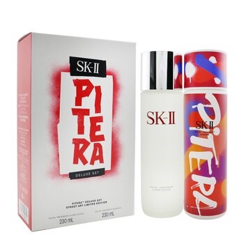 SK II Pitera Deluxe Set (Street Art Limited Edition): Facial Treatment Clear Lotion 230ml + Facial Treatment Essence (Red) 230ml