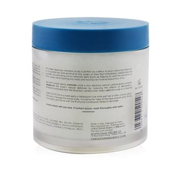 Christophe Robin Cleansing Purifying Scrub with Sea Salt (Soothing Detox Treatment Shampoo) - Sensitive or Oily Scalp