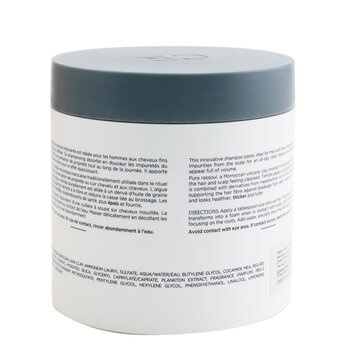 Christophe Robin Cleansing Thickening Paste with Tahitian Algae For Men (Instant Body Boosting Clay to Foam Shampoo) - Thinning & Fine Hair