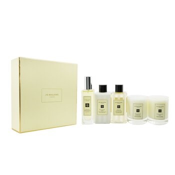 Jo Malone House Of Jo Malone Coffret: Lime Basil & Mandarin Cologne Spray + Peony & Blush Suede Body & Hand Wash + Blackberry Bay Body & Hand Lotion + English Pear & Freesia Scented Candle + Pomegranate Noir Sc