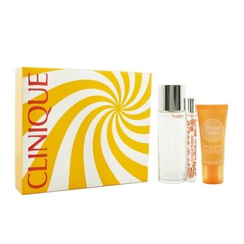 Clinique Wear It & Be Happy Coffret: Perfume Spray 50ml/1.7oz + Gelato Hand Cream 30ml/1oz + Perfume Spray 10ml/0.34oz