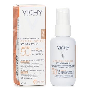 Vichy Capital Soleil UV Age Daily Anti Photo Ageing Water Fluid Tined SPF 50 (For All Skin Types)
